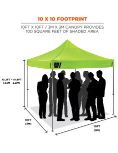 Carpa Plegable Ergodyne Shax 6000 3m x 3m Resistente Lima 2