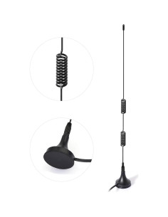 Antena de Radio Bingfu VHF UHF 8dBi Base Magnética SMA 3m 2