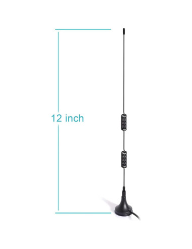 Antena de Radio Bingfu VHF UHF 8dBi Base Magnética SMA 3m