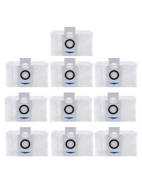 10 Bolsas Desechables para ECOVACS DEEBOT X1 Turbo y T10