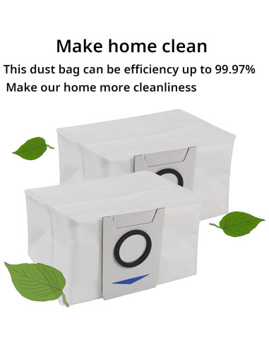 10 Bolsas Desechables para ECOVACS DEEBOT X1 Turbo y T10