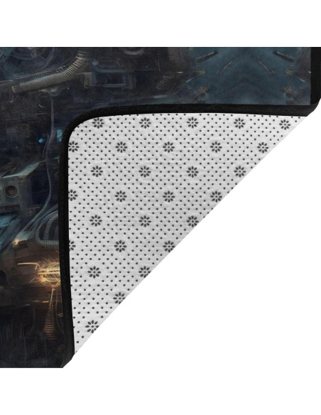 Alfombra Antideslizante Futuro Robot 203x147 cm Franela