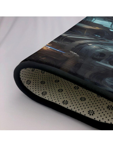 Alfombra Antideslizante Futuro Robot 203x147 cm Franela