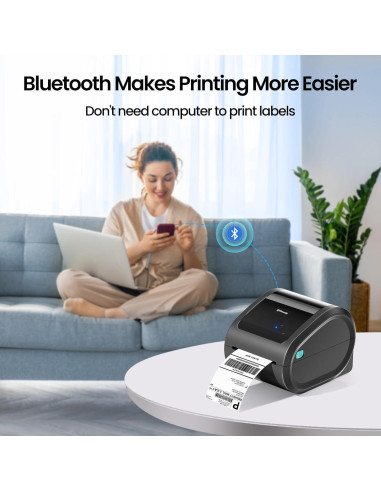 Impresora de Etiquetas Térmicas Omezizy D520BT Bluetooth 4x6