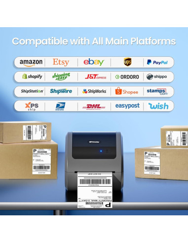 Impresora de Etiquetas Térmicas Omezizy D520BT Bluetooth 4x6