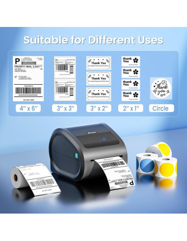 Impresora de Etiquetas Térmicas Omezizy D520BT Bluetooth 4x6