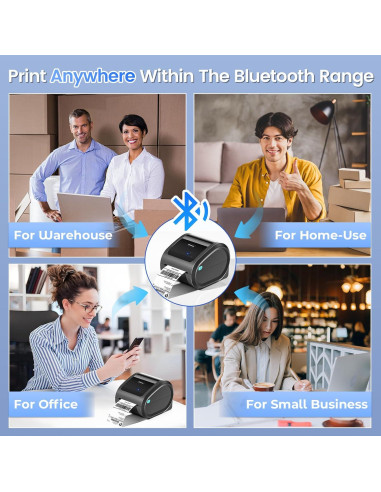 Impresora de Etiquetas Térmicas Omezizy D520BT Bluetooth 4x6