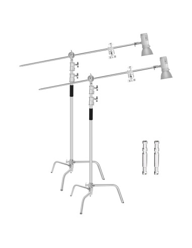 Soporte C Ajustable EMART 2 Paquete 300cm Acero Inoxidable