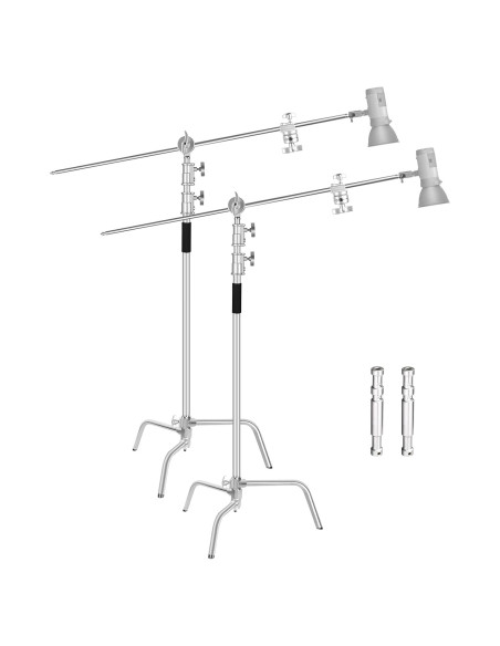 Soporte C Ajustable EMART 2 Paquete 300cm Acero Inoxidable