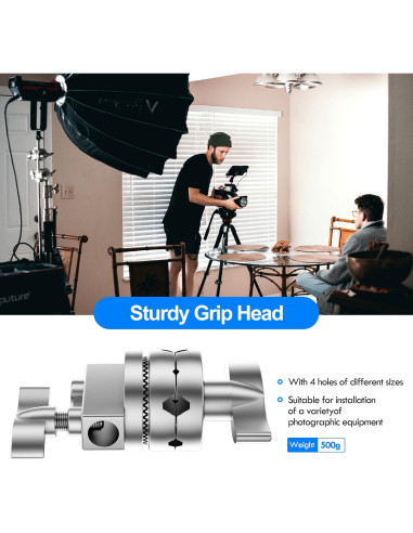 Soporte C Ajustable EMART 2 Paquete 300cm Acero Inoxidable