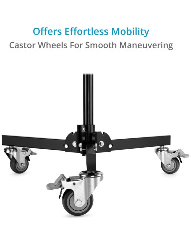Soporte de Luz Plegable PROAIM 2.6m con Ruedas y Carga 13kg