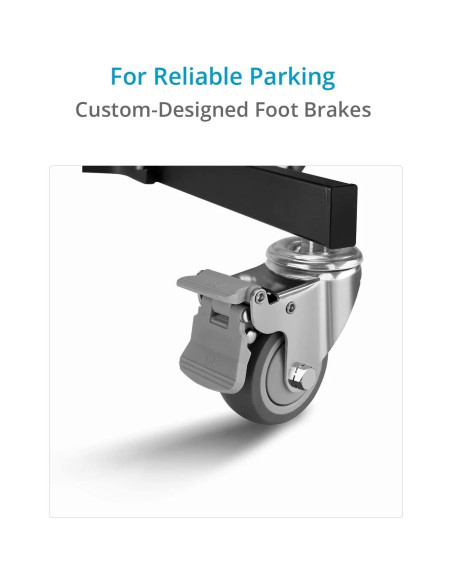 Soporte de Luz Plegable PROAIM 2.6m con Ruedas y Carga 13kg