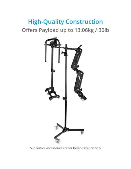 Soporte de Luz Plegable PROAIM 2.6m con Ruedas y Carga 13kg