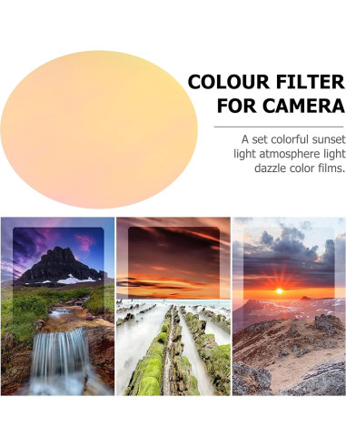 10 Filtros de Gel Plástico Color Rojo 66mm SOLUSTRE