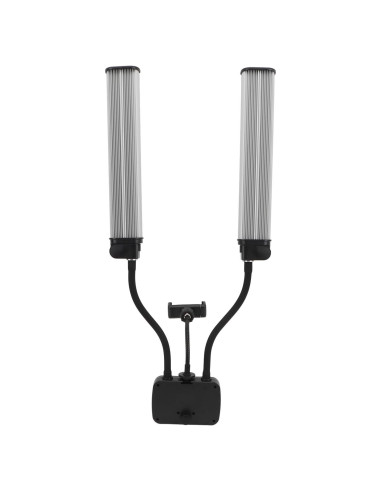 Luz de Video LED Doble Brazo POENVFPO 45W Ajustable 3000K-6500K