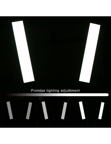 Luz de Video LED Doble Brazo POENVFPO 45W Ajustable 3000K-6500K