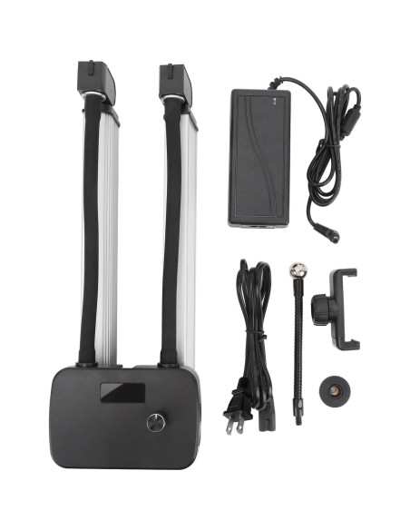 Luz de Video LED Doble Brazo POENVFPO 45W Ajustable 3000K-6500K