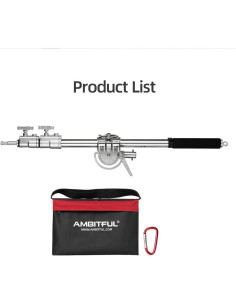 Brazo Cruzado de Acero Inoxidable AMBITFUL 2.33m para Fotografía 2