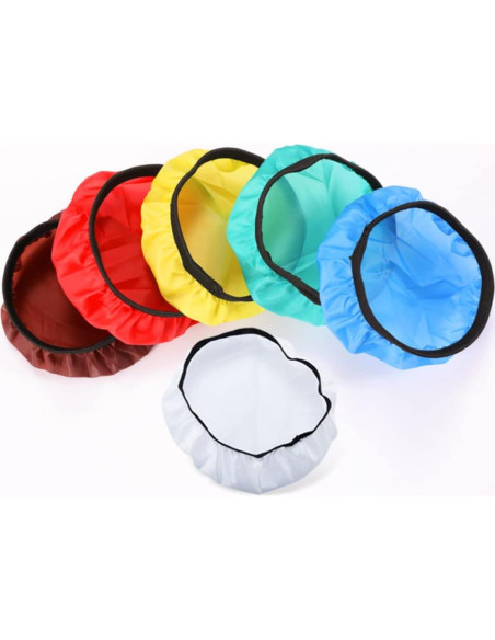 NUOBESTY 6pcs Reflectores de Flash de Colores para Fotografía