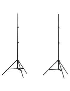 Soportes de Luz Ajustables 2 Pcs Aluminio 77.9-210.2 cm