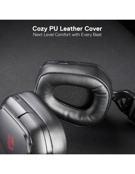 Auriculares Gaming Inalámbricos Redragon H868 RGB 7.1