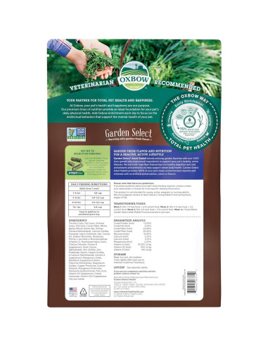 Alimento para Conejos Oxbow Garden Select 3.63 kg Adulto