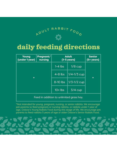 Alimento para Conejos Oxbow Garden Select 3.63 kg Adulto