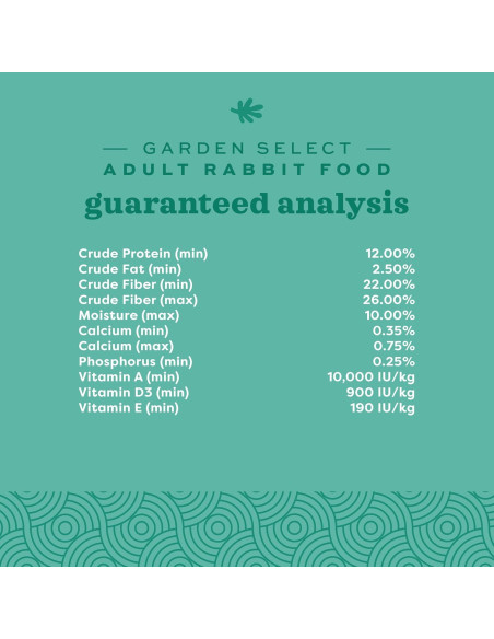 Alimento para Conejos Oxbow Garden Select 3.63 kg Adulto