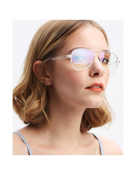 Gafas Aviador ZIMUSUN Anti Luz Azul Unisex 57mm