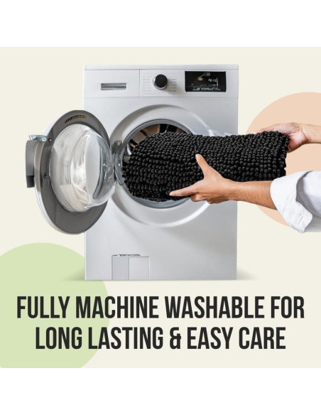 Alfombra de Baño ITSOFT Chenilla Gris 59x21 Antideslizante