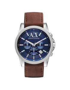 Reloj Cronógrafo AX Armani Exchange Hombre 45mm Azul Cuero