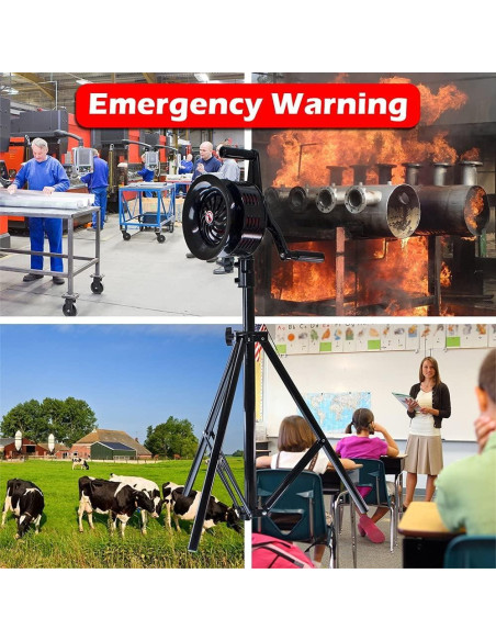 Sirena Manual Vixen Horns VXS-2000MTP con Trípode Ajustable