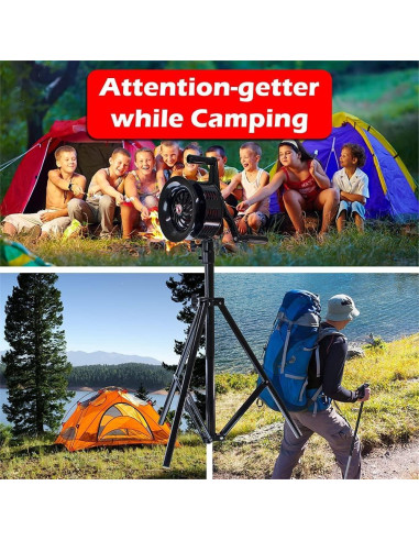 Sirena Manual Vixen Horns VXS-2000MTP con Trípode Ajustable