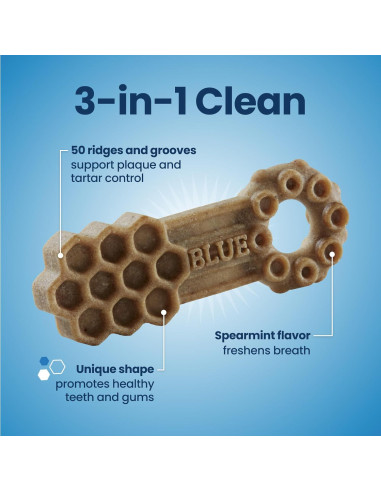 Golosinas Dentales Naturales Blue Buffalo 320g Pollo y Hierbabuena
