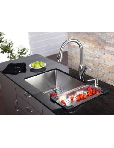 Colador de Acero Inoxidable Kraus CS-3 47x23.6 cm