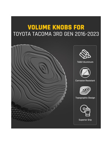 Perillas de Volumen Wyckoff para Toyota Tacoma 2016-2023
