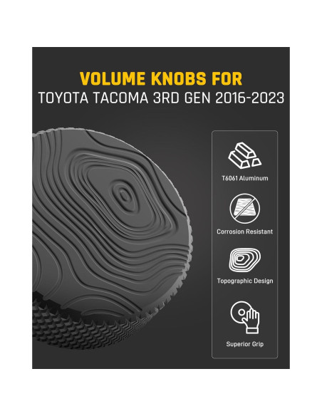 Perillas de Volumen Wyckoff para Toyota Tacoma 2016-2023