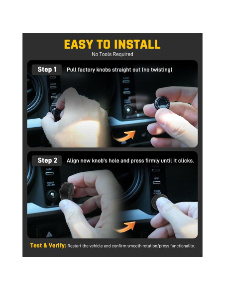 Perillas de Volumen Wyckoff para Toyota Tacoma 2016-2023