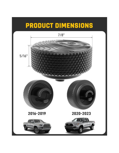 Perillas de Volumen Wyckoff para Toyota Tacoma 2016-2023