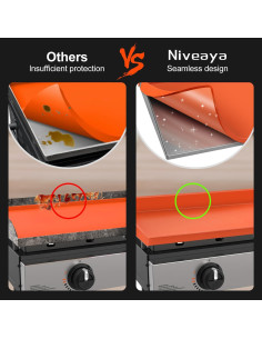 Cubierta de Silicona para Parrilla Blackstone 22" Naranja 2