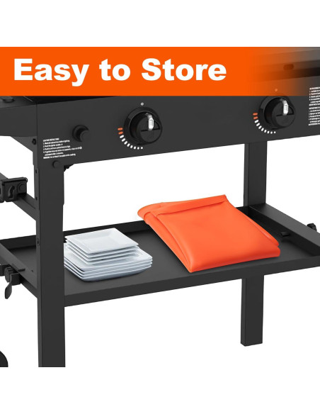 Cubierta de Silicona para Parrilla Blackstone 22" Naranja