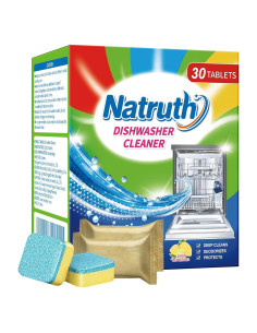 NATRUTH Limpiador para Lavavajillas 30 Tabletas Aroma Limón