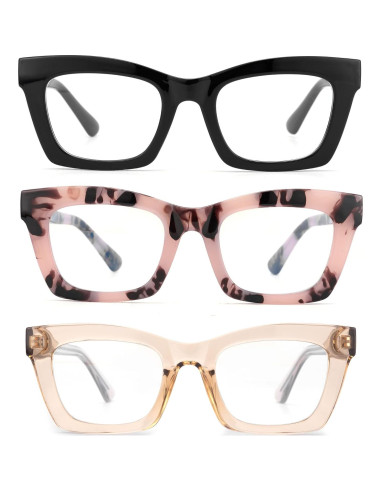 Gafas de Lectura Bullabulling 3 Pairs Estilo Retro UV400