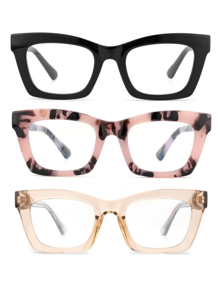 Gafas de Lectura Bullabulling 3 Pairs Estilo Retro UV400