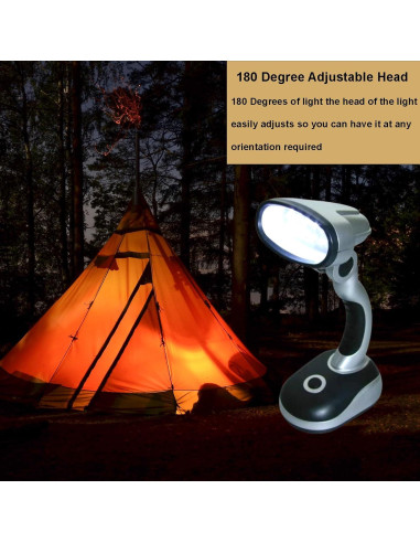 Lámpara de Escritorio LED Ragyzity 12 LEDs Portátil 2PCS