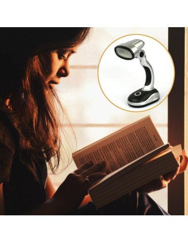 Lámpara de Escritorio LED Ragyzity 12 LEDs Portátil 2PCS