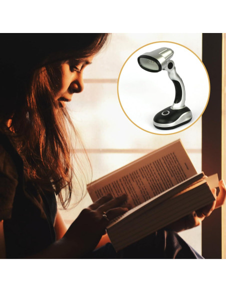 Lámpara de Escritorio LED Ragyzity 12 LEDs Portátil 2PCS