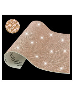 Hoja de Strass Brillante SycloPak 20x24 cm Oro Champán