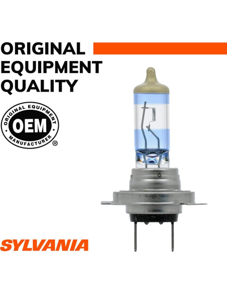 SYLVANIA H7 SilverStar Ultra - Bombilla Halógena 12V 55W (2 Unidades)
