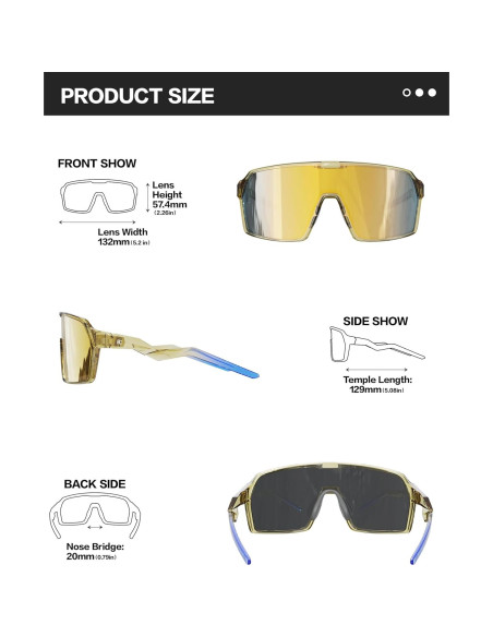 Gafas de sol BIRCEN polarizadas para ciclismo y deportes Gafas de sol BIRCEN polarizadas para ciclismo y deportes